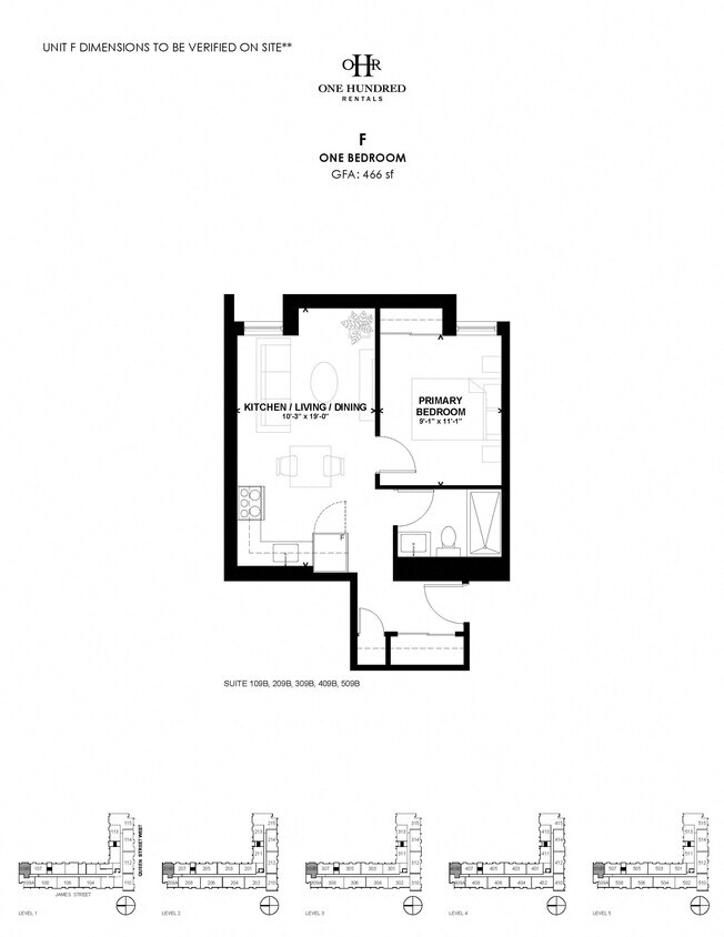 Floorplan - 100 James St.