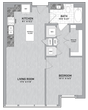 1 Bed 1 Bath-A1.4-P