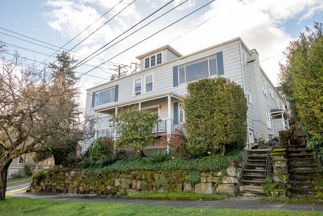 Unit 2 is the entire Left Upper Floor from front to back facing the Ship Canal and Lake Union - 115 Florentia St