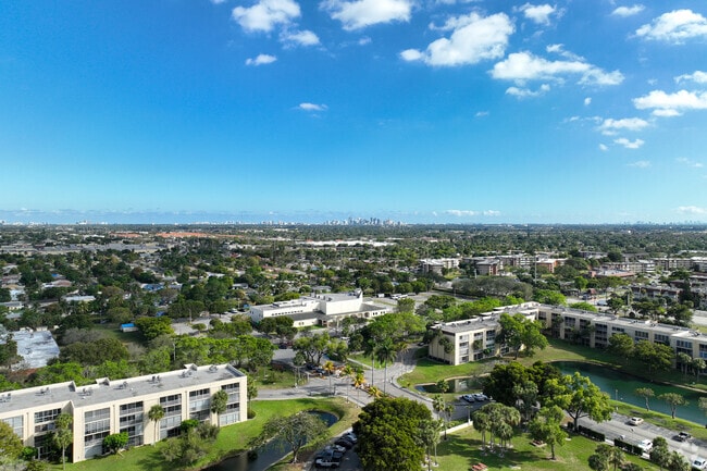 Aerial view of the Lauderdale Lakes neighborhood.