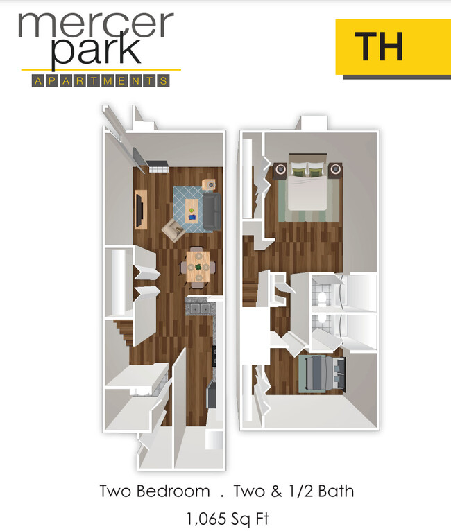 B2 Floor Plan - Mercer Park