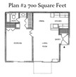 One Bedroom Plan 2