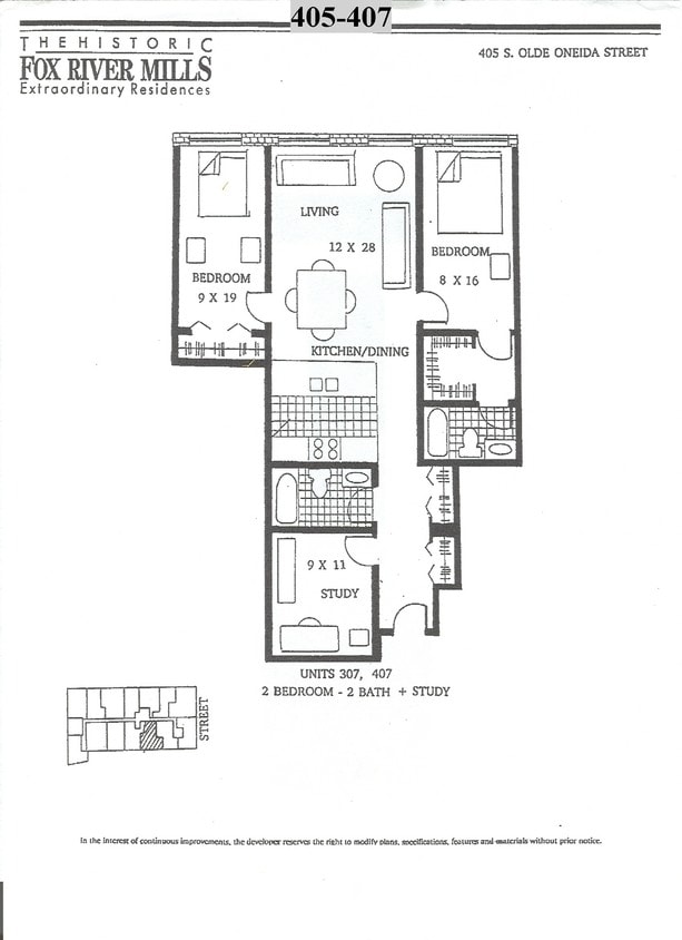 2BR/2BA - Historic Fox River Mill