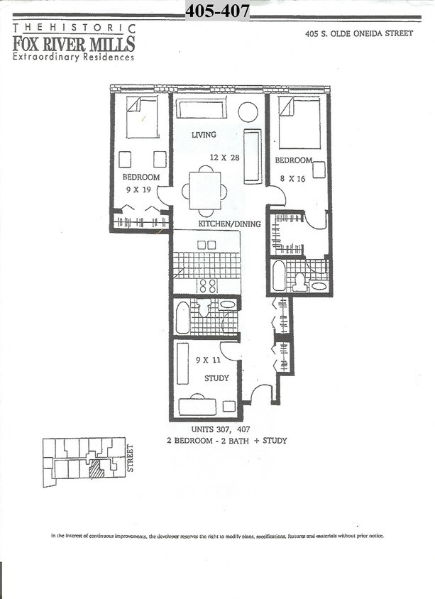 2HAB/2BA - Historic Fox River Mill