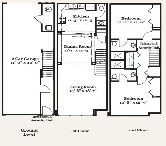 Victory Place Apartments – 2 Bedroom 2.5 Bath
