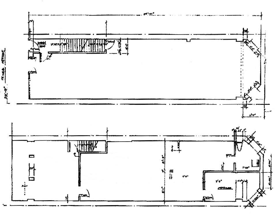 Grnd and Basement Floor Plan, 2,400SF - 116 Prince St