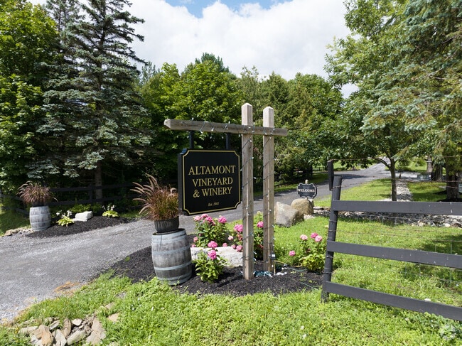 The Altamont Vineyard and Winery is a great place to visit and have a drink or board of cheese.