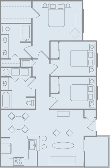3BR/2BA - 2200 Gateway Oaks Dr