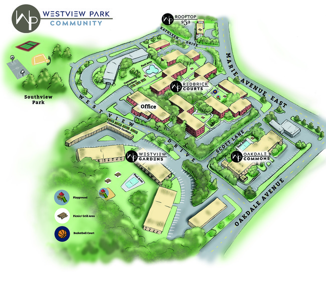 Mapa del complejo - Westview Park Community