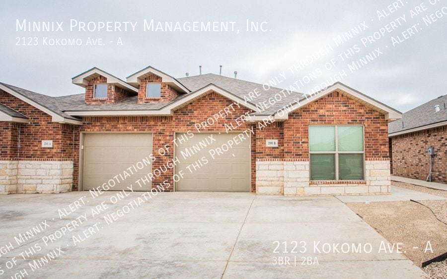 2123 Kokomo Ave. A Townhome Rentals in Lubbock TX
