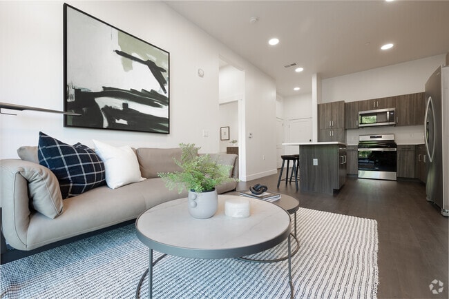 Living Room/Kitchen - The Parkway Apartments