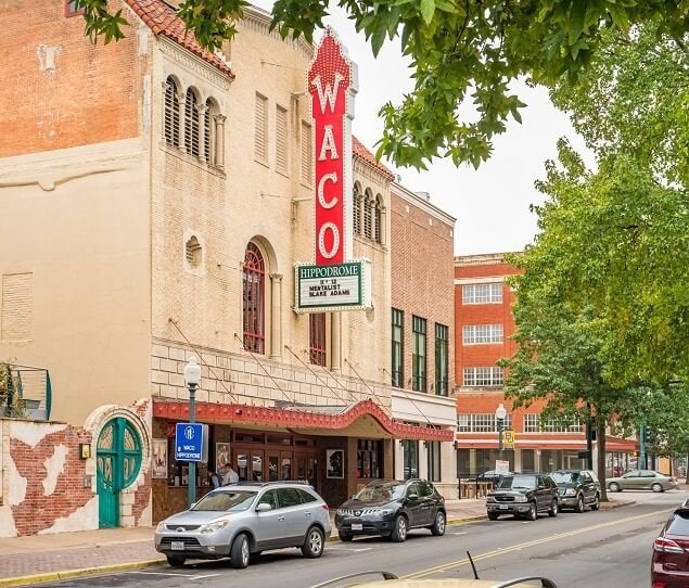 The Hippodrome Theater is located in Downtown Waco