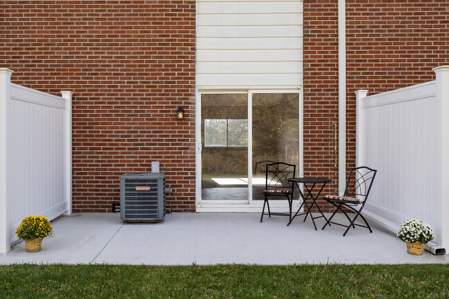 Private Patio - Riverview Apartments