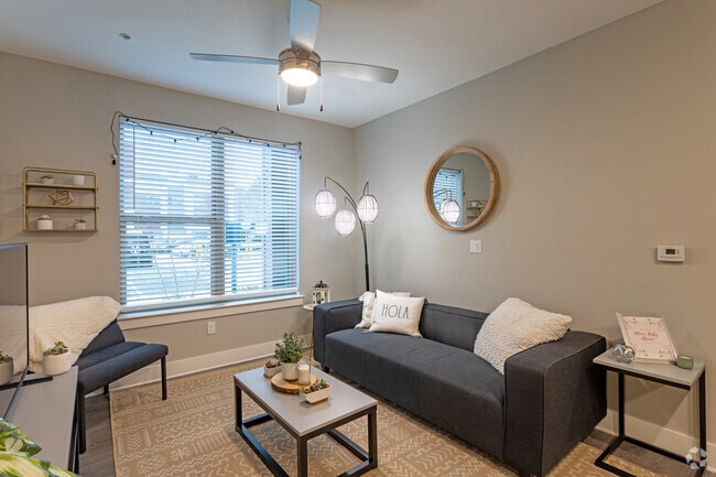 1BR, 1BA, Model - 100SF, Living Room - The Locale Tallahassee | Student Housing Apartments