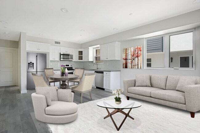 Sala de estar moderna - 4114 Oakwood Ave