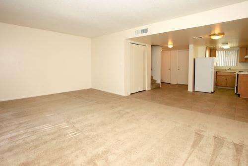 Village Square living room & kitchen - Village Square