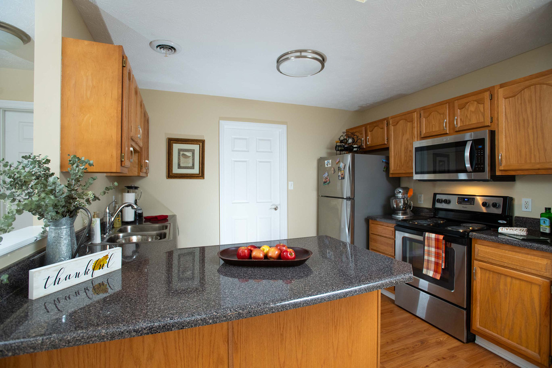 B Floor plan kitchen - Village of Amesbury