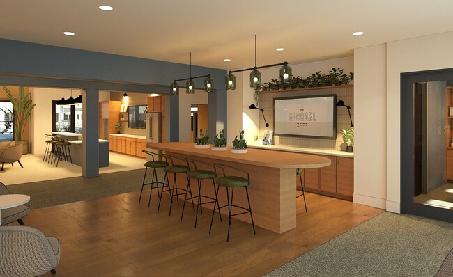 Community Lobby Rendering - The Michael at GVX