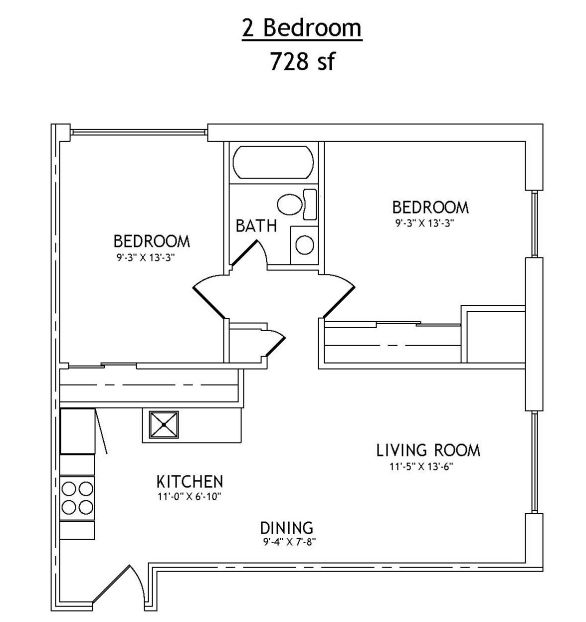 Skyview Manor – 2 Bedroom