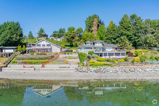 Stunning coastal homes dot the Silverdale area.