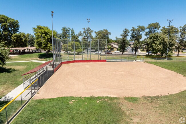 Chestnut Park provides a picnic area and a baseball field.