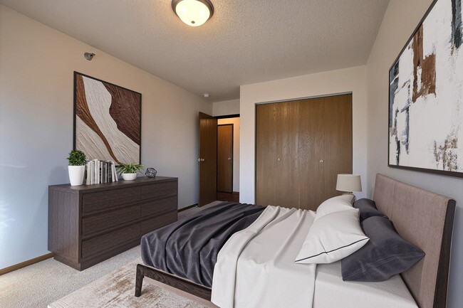 Fargo, ND Eagle Run Apartments | Bedroom - Eagle Run