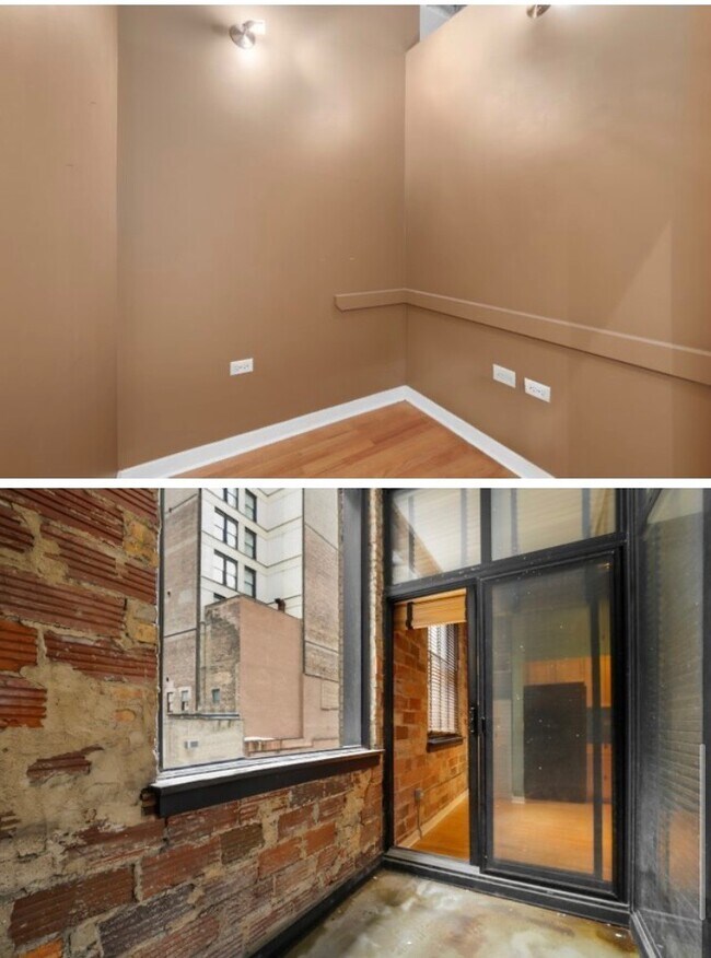 Top: space that can be used as storage or turn to an office. Bottom: private balcony - 20 N State St