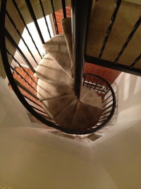 Spiral Staircase to downstairs bedroom suite - 963 N 5th St