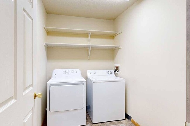 While each home includes a washer and dryer, select homes also have a dedicated laundry room. - Northbrook Apartments