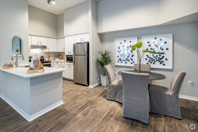 2BR, 2BA-1,110SF-Kitchen -Dining room - Uptown Village Apartments