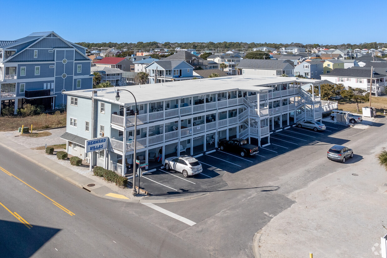 Aerial view from ocean. - Seaward Villas