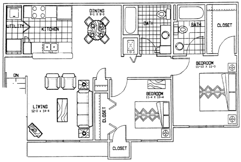 1HAB/1BA - Lakeside Homes