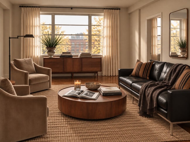 Medium 1BR / Living Room - The Sheraton