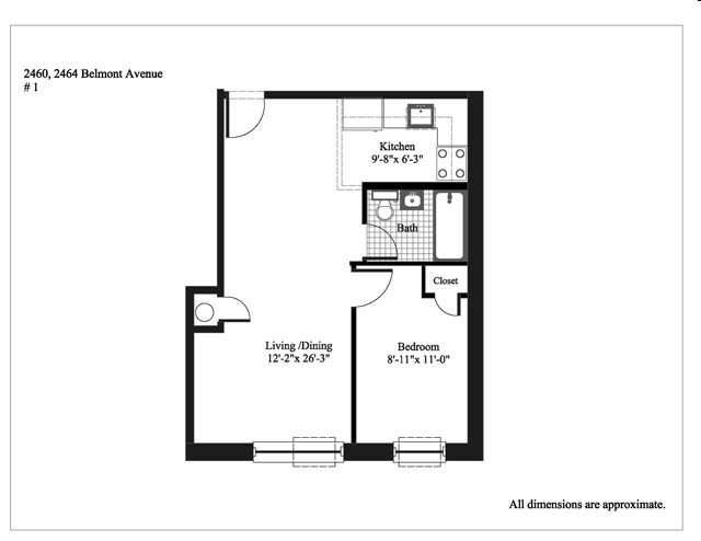 1HAB/1BA - Little Italy/Fordham University Gardens