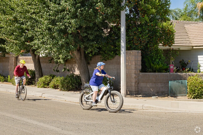 Enjoy biking along the residential streets of Porterville.