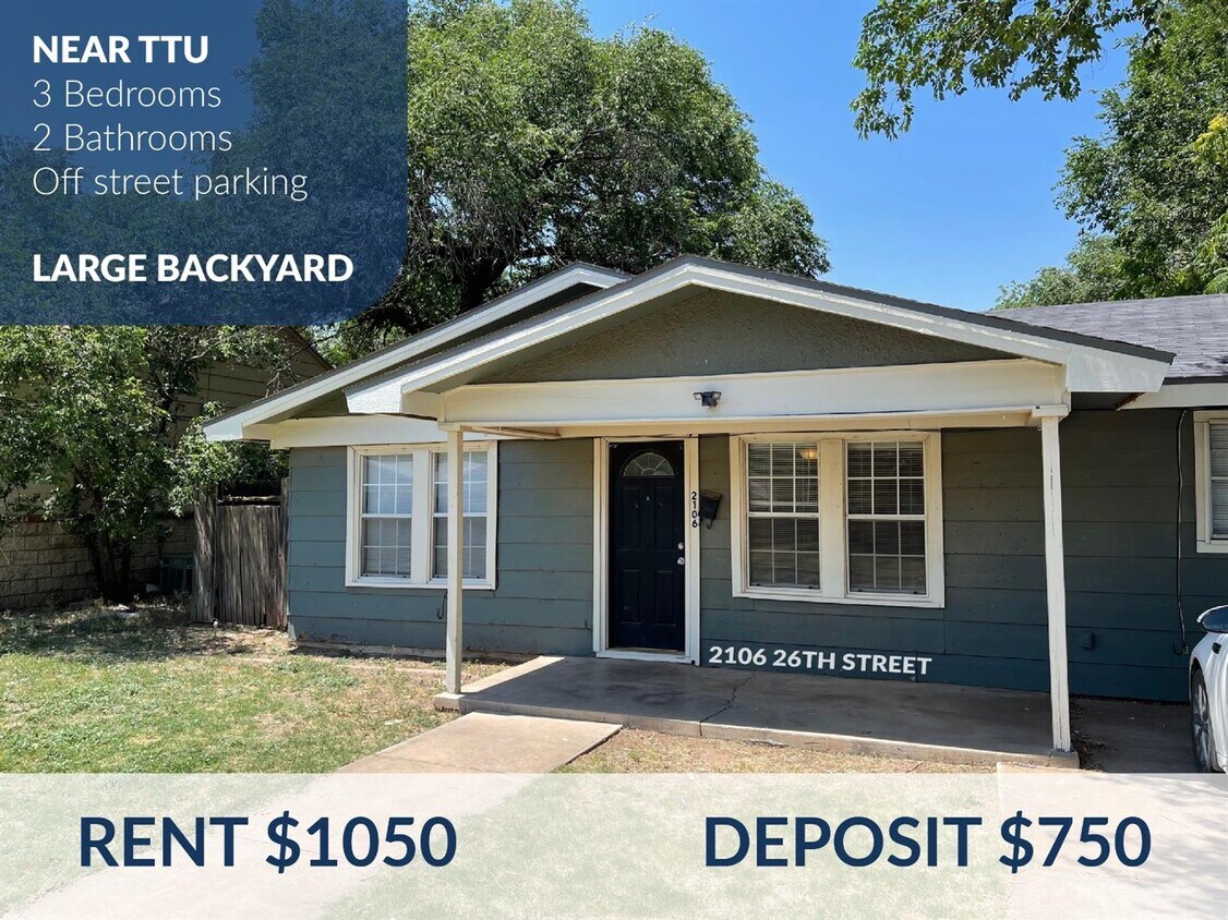 2106 26th St, Lubbock, TX 79411 House for Rent in Lubbock, TX