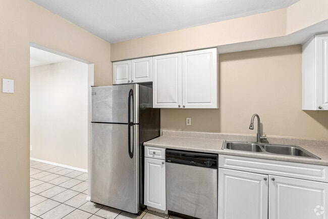 2BR, 1BA - 800SF - Kitchen - Riviera Apartments
