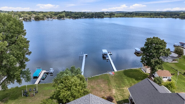 Drone shot of lake - 2438 Lough Ln