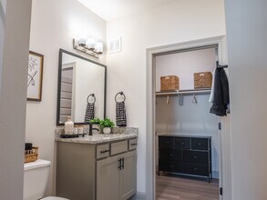 The Sabine: 2BR, 2BA- Primary Bathroom - The Flats at Ransley