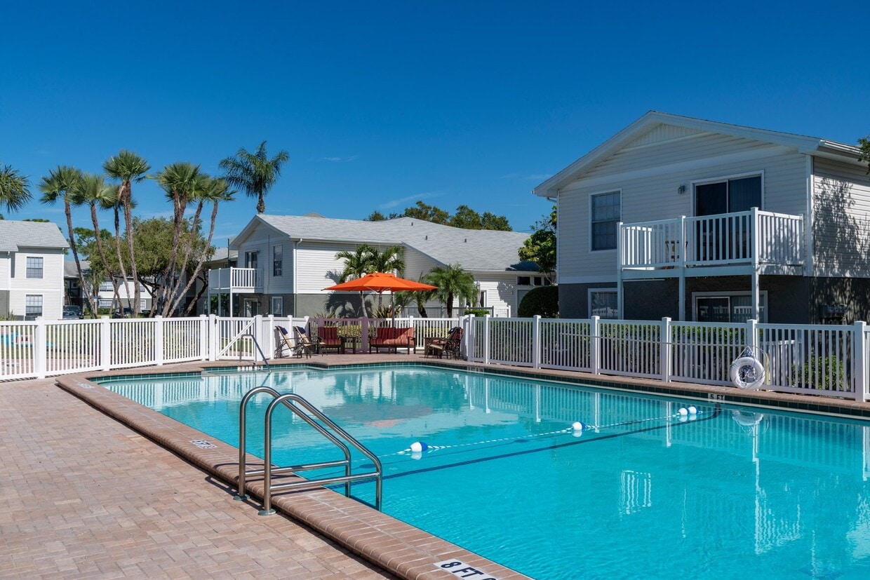 Resort-style Swimming Pool and Deck - Mystic Bay Apartments