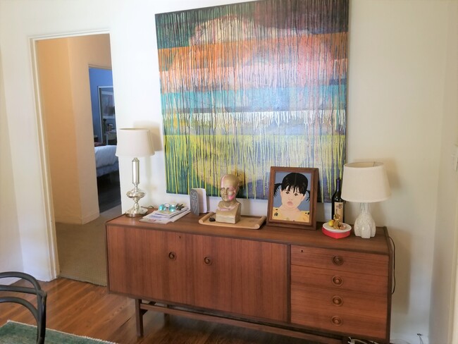 dining room side board with view to hallway - 1362 S Mansfield Ave