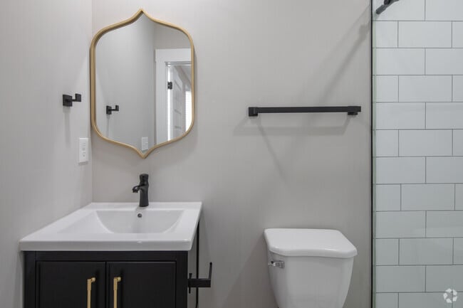 1BR, 1.5BA - 750SF - Primary Bathroom - The Monarch Downtown