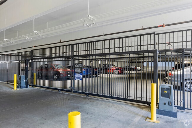 Gated garage - High Line at Hughes Center Apartments