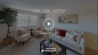 This single-floor residence offers a thoughtfully arranged layout that maximizes both comfort and functionality. The living room serves as the central gathering space, featuring plush carpeting, neutral wall tones, and large windows that invite natural light while providing outdoor views. A baseboard heating system runs along the perimeter, and the room accommodates multiple seating arrangements with ease.

Adjacent to the living area, the dining space is anchored by an elegant chandelier overhead and offers enough room for a round dining table with seating for four. Carpet flooring continues throughout, contributing to a cohesive, warm aesthetic. A console area nearby provides additional utility.

The kitchen is efficiently designed with warm wood cabinetry, laminate countertops, a stainless steel sink, and white appliances including a gas range and dishwasher. Tile flooring and under-cabinet lighting enhance the practical workspace.

The bedroom is generously proportioned, featuring carpet flooring, a closet with double doors, and windows that frame outdoor scenery. The bathroom includes a wood-toned vanity with white countertop, a medicine cabinet mirror, and clean, bright finishes throughout.