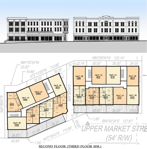 Second/Third Floor Plan - The Townes at Union Village