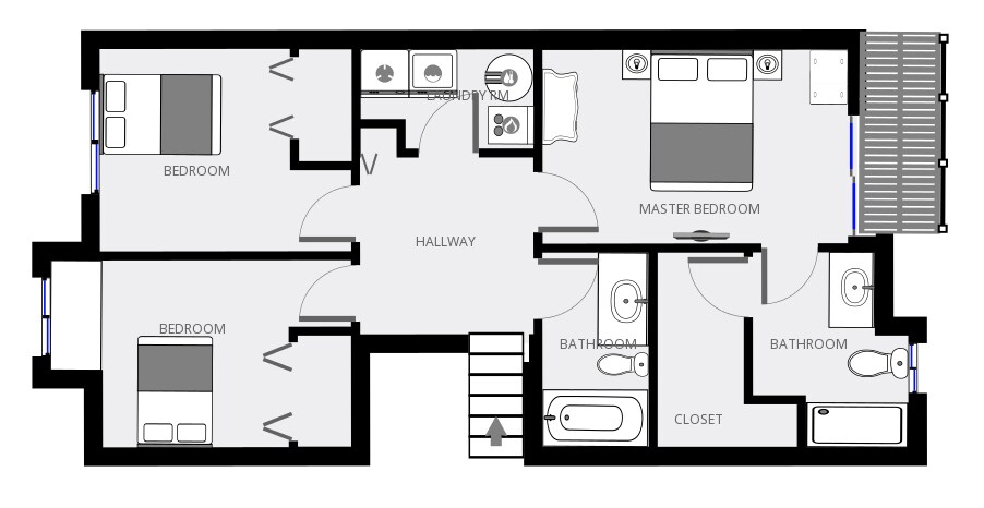 Upper Level floorplan - 1942 Winterport Cluster