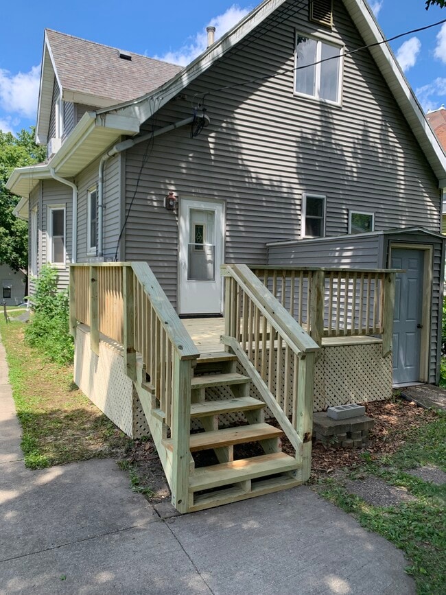 Brand new porch for unit C. - 315 W Pleasant St