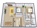 Cedars - Two Bedroom - Plan 21A