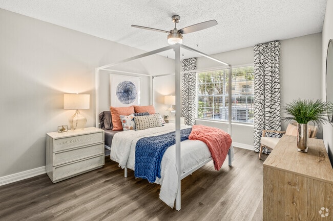 2BR, 2BA - 970 SF Primary Bedroom - Coastline Apartments