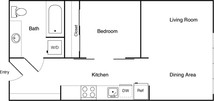 1 Bedroom B- Income Restricted